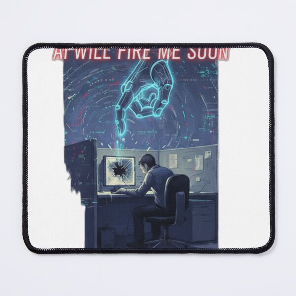 Item preview, AI takes over: future of work, digitally depicted designed and sold by tripppyghost.