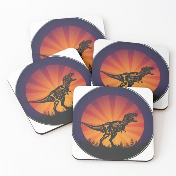 Item preview, Retro T-Rex Skeleton Sunset | Vintage Dino Silhouette designed and sold by Wear Sculpt.