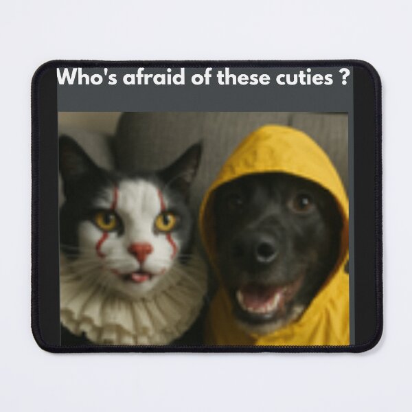 Item preview, Who's Afraid of These Cuties? - Spooky Cute Cat & Dog designed and sold by AgaCreates.