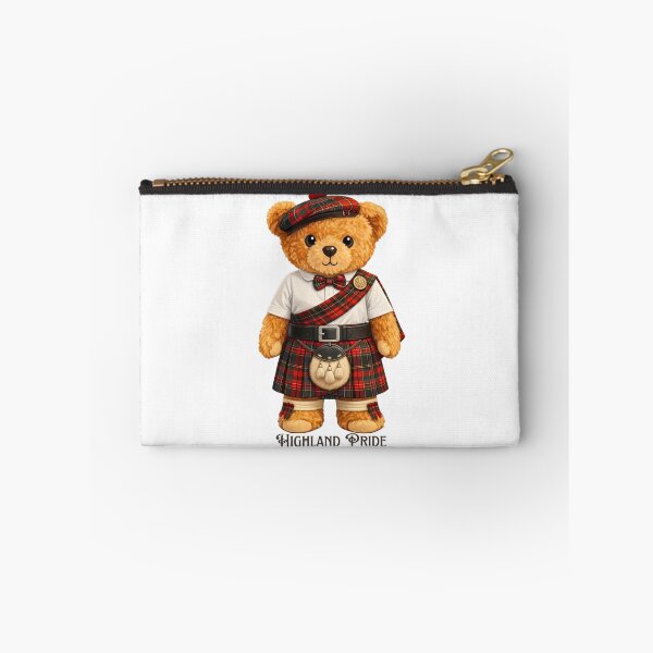 Item preview, Cute Scottish Teddy Bear in Tartan Kilt Playing Bagpipes - Highlander Art ??????? designed and sold by CuteBear87.