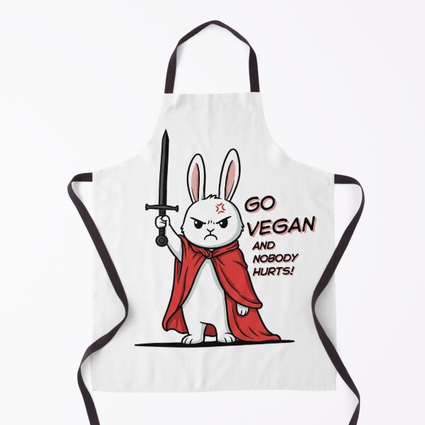 Item preview, Go Vegan Angry Bunny designed and sold by posteratorshop.