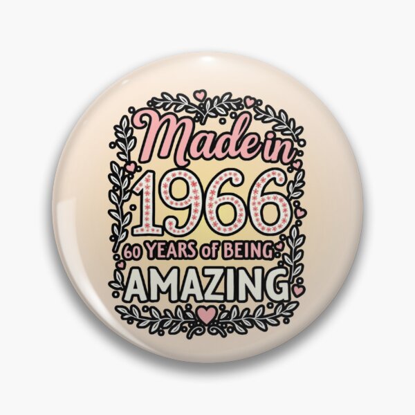 Item preview, Made in 1966 - 60 Years of Being Amazing - Floral Birthday  designed and sold by PriyaMagic.