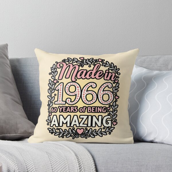Item preview, Made in 1966 - 60 Years of Being Amazing - Floral Birthday  designed and sold by PriyaMagic.