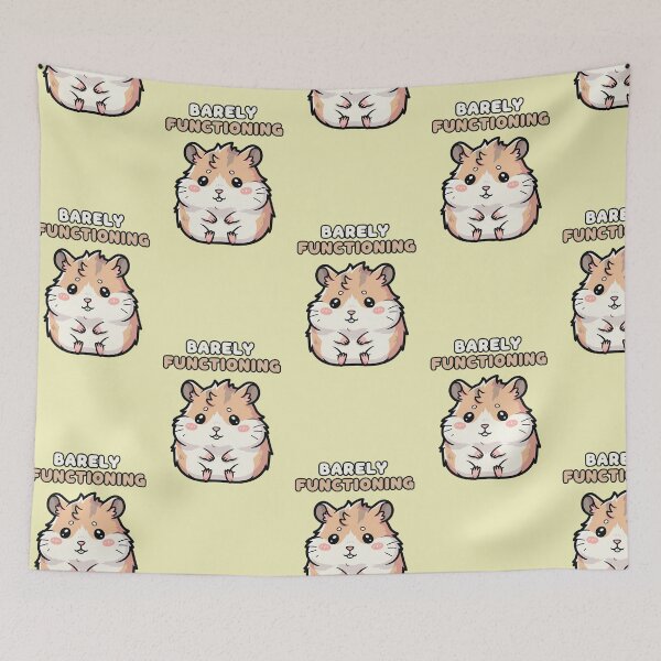 Item preview, Barely Functioning - Cute Hamster designed and sold by artaipix.
