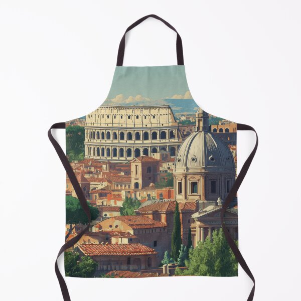 Item preview, Rome Vintage Poster – Colosseum Cityscape designed and sold by SkylineVistas Designs.