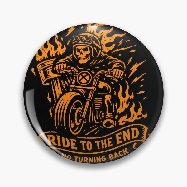 Item preview, Ride to the End No Turning Back Grim Reaper Biker Motorcycle Art designed and sold by kosongxlima.