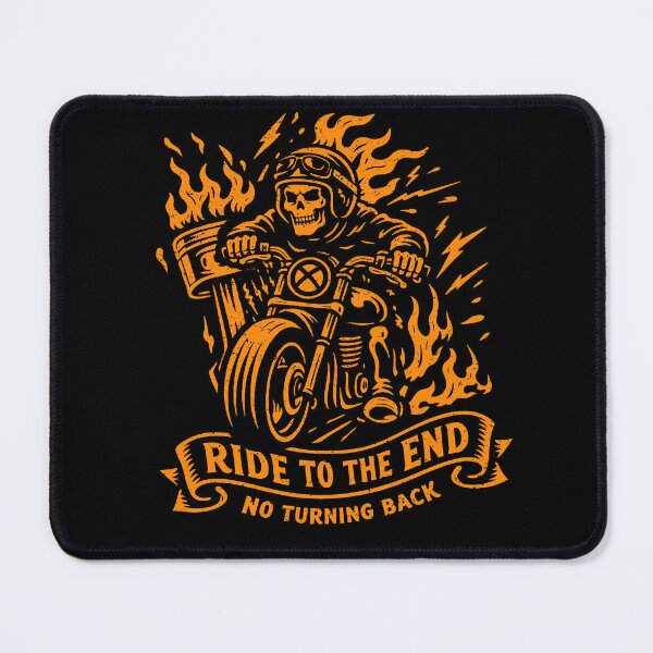 Item preview, Ride to the End No Turning Back Grim Reaper Biker Motorcycle Art designed and sold by kosongxlima.