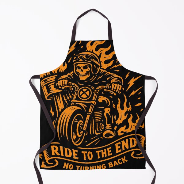 Item preview, Ride to the End No Turning Back Grim Reaper Biker Motorcycle Art designed and sold by kosongxlima.
