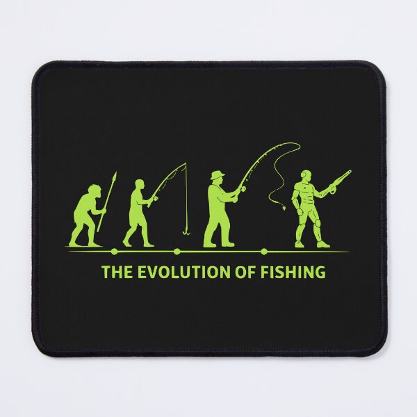 Item preview, The Evolution Of Fishing Neon Graphic designed and sold by EimSol.