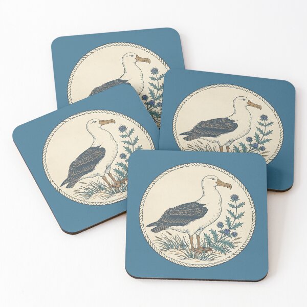 Item preview, Albatross Sea Holly Maritime Vintage Art designed and sold by BirdsnStuff.