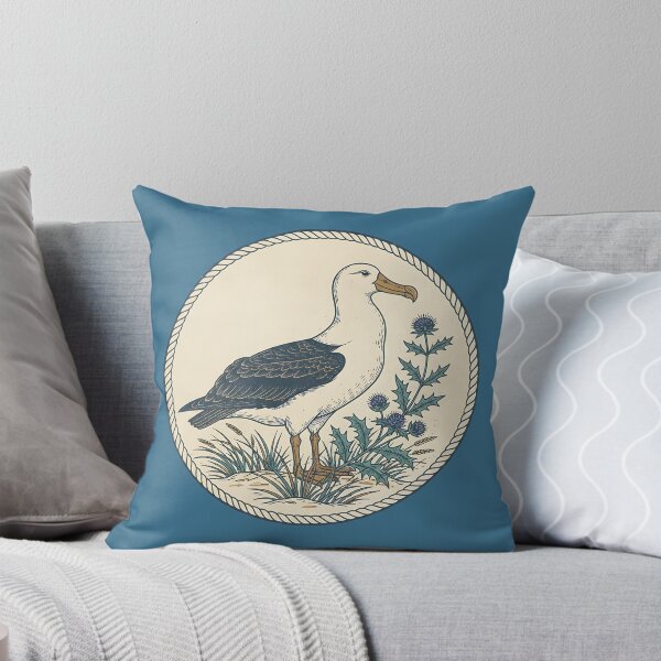 Item preview, Albatross Sea Holly Maritime Vintage Art designed and sold by BirdsnStuff.