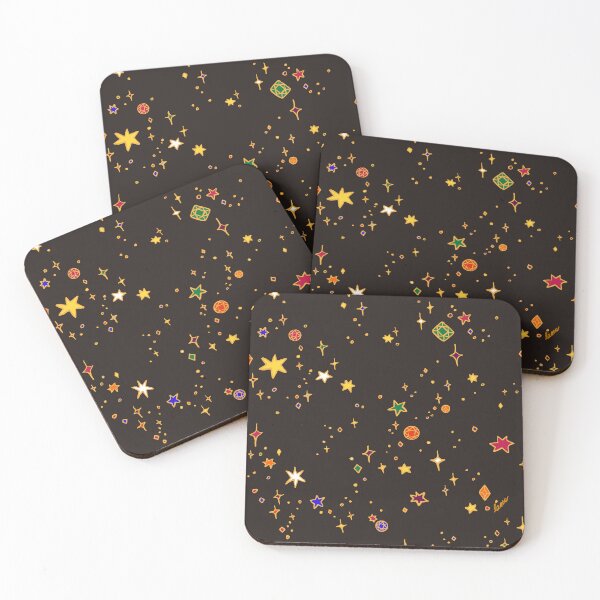 Item preview, Twinkling Gold Jewels and Star Glitter designed and sold by cozypersimmon.