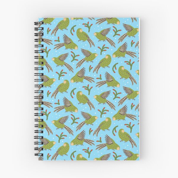 Item preview, Kakapo Birds Blue designed and sold by Rebeccatiana.nz.