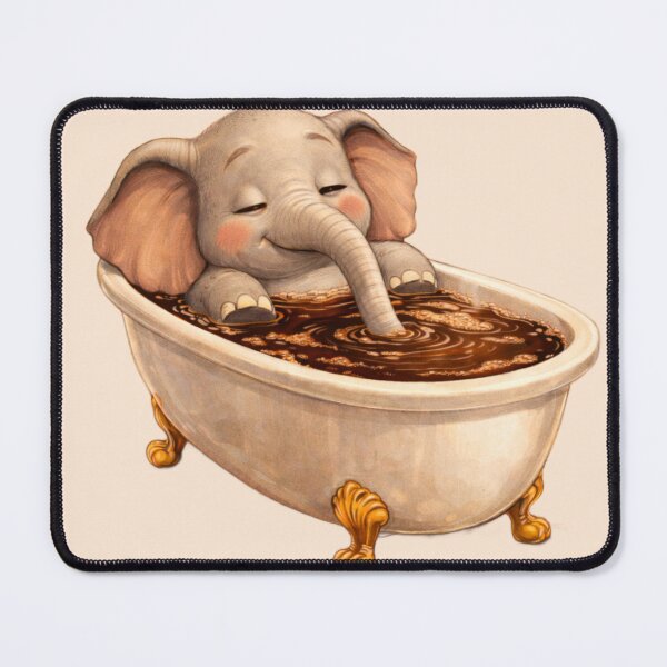 Item preview, Funny coffee elephant – my daily coffee intake – coffee lover designed and sold by Art by M.H..