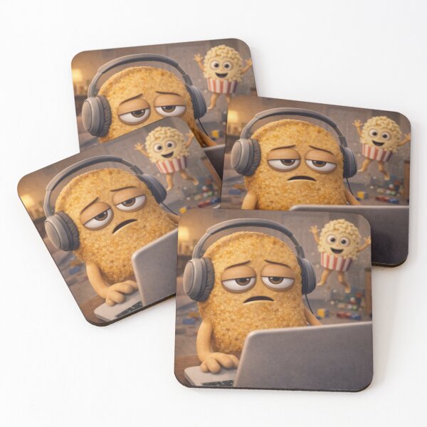 Item preview, Nugget Work From Home – Funny Burnout Meme 3D Popcorn Chaos designed and sold by ComedyInkFactor.