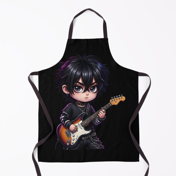 Item preview, music emo Cute Emo Guitarist Character designed and sold by Uglyandcute.