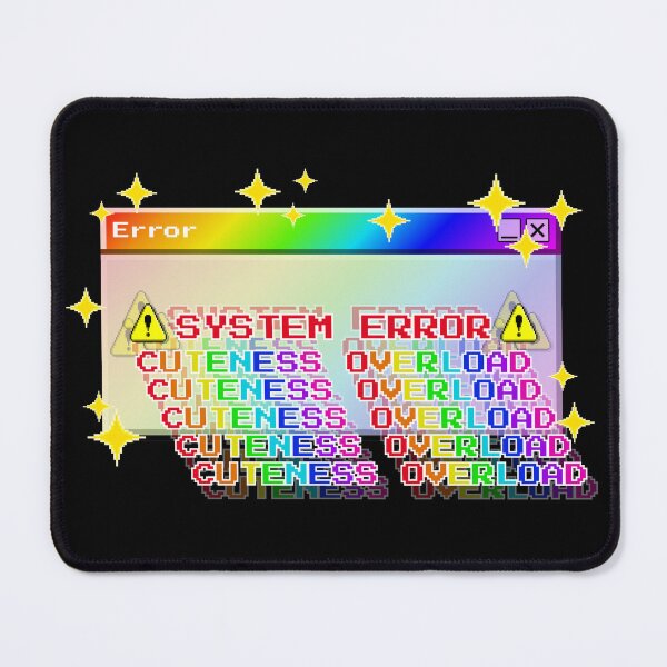 Item preview, System Error Rainbow Cuteness Overload designed and sold by LittleLinenKitten.