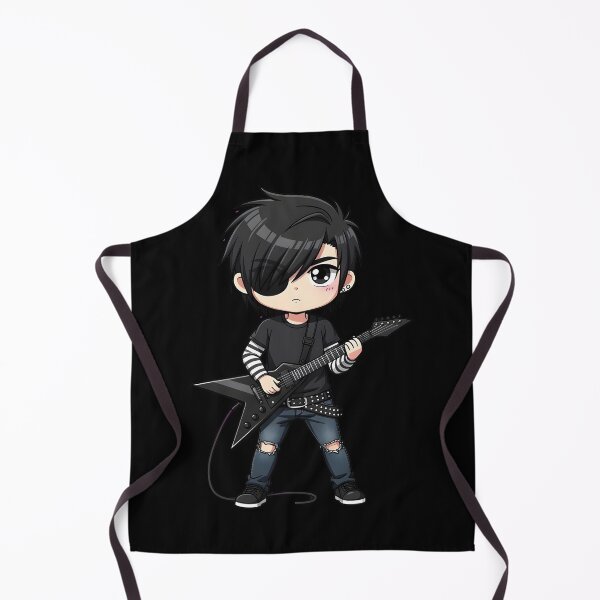 Item preview, music emo Cute Emo Guitarist Character designed and sold by Uglyandcute.