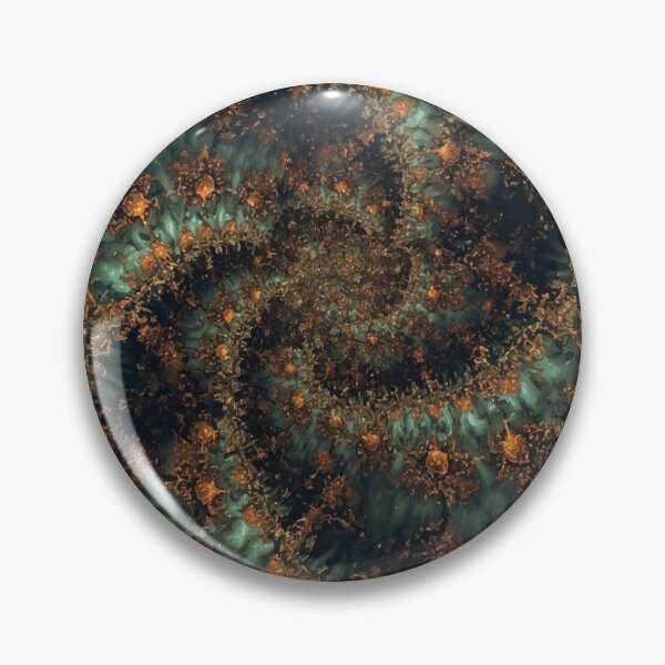 Item preview, Verdigris Spiral Bloom designed and sold by AbstractAnom.