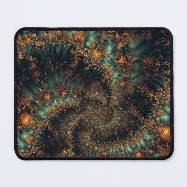 Item preview, Verdigris Spiral Bloom designed and sold by AbstractAnom.