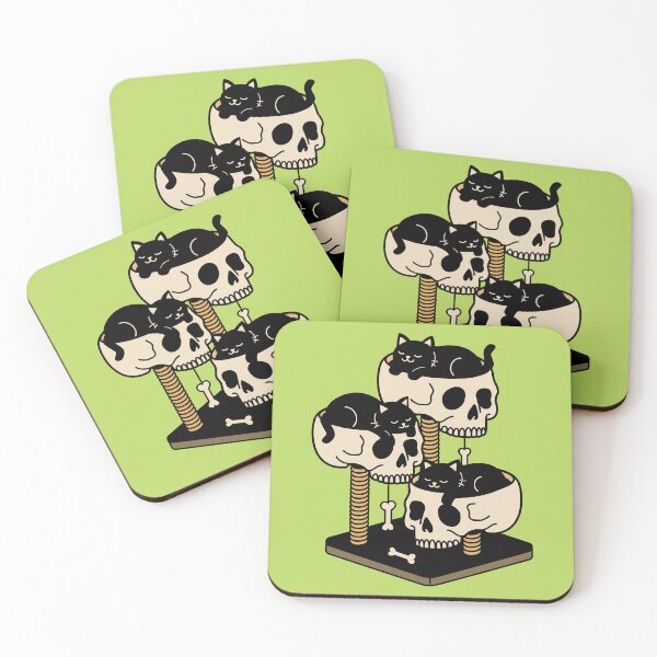 Item preview, Creepy Cat Condos - Skulls designed and sold by KawaiiKrypt.