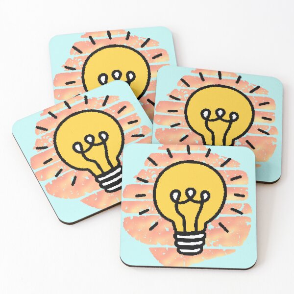 Item preview, Illustrated Light Bulb – Design of Intelligence, Creativity and Inspiration designed and sold by AstronautMerch.