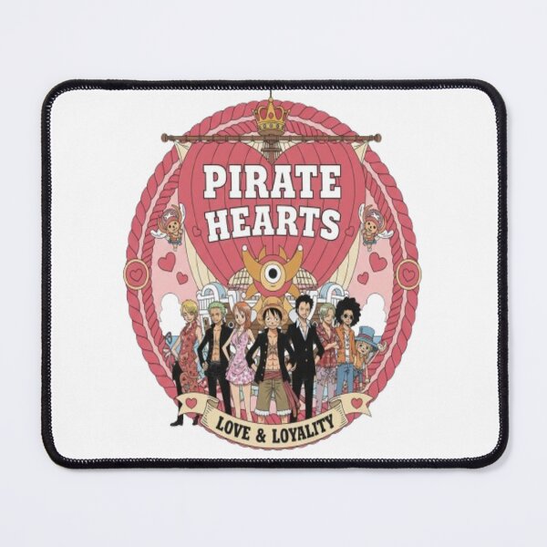 Item preview, One Piece Valentine T-Shirt – Luffy & Straw Hat Pirates Romantic Anime Tee designed and sold by ColorsSoul ⭐️⭐️⭐️⭐️⭐️.