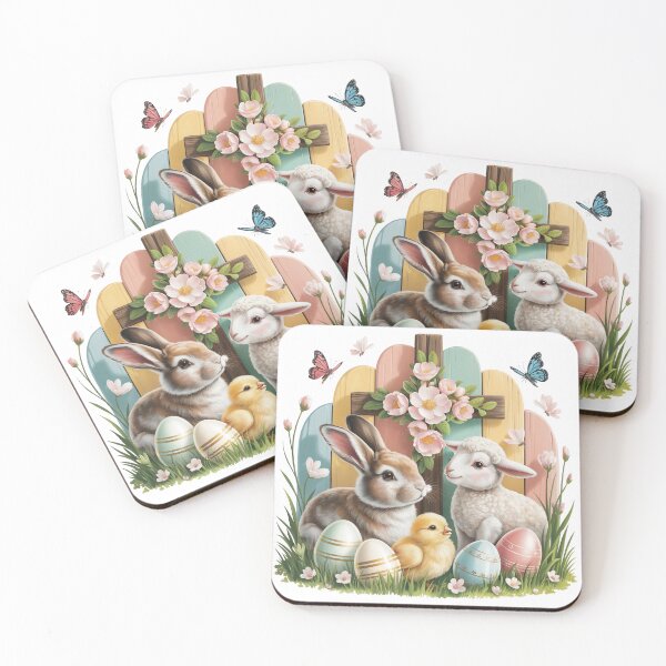 Item preview, Spring Animals and Easter Eggs designed and sold by jkrphoto.
