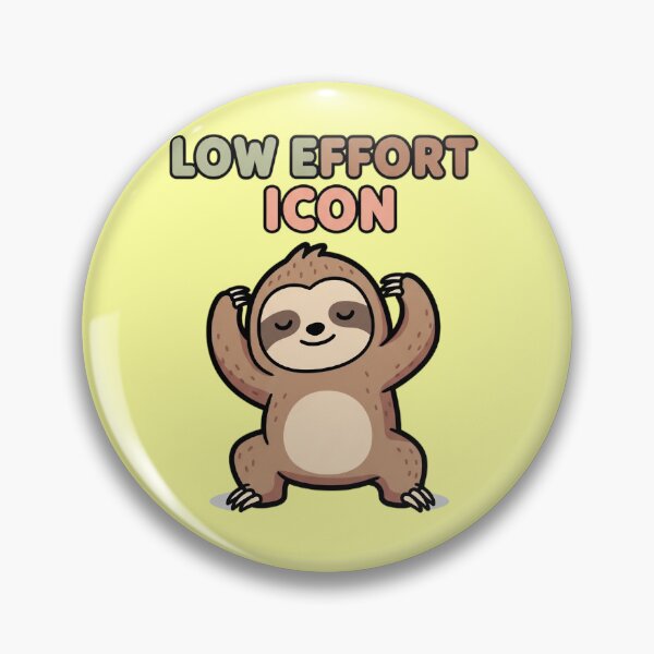 Item preview, Low Effort Icon - Cute Sloth designed and sold by artaipix.