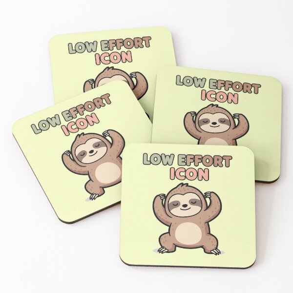 Item preview, Low Effort Icon - Cute Sloth designed and sold by artaipix.