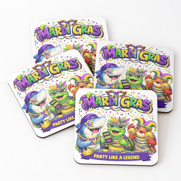 Item preview, Mardi Gras Party Like A Legend designed and sold by AnnDesignStudio.