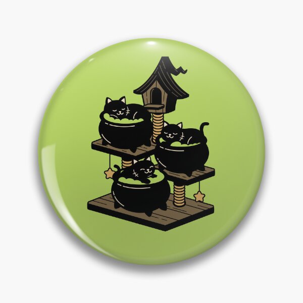 Item preview, Creepy Cat Condos - Witch Cauldrons designed and sold by KawaiiKrypt.