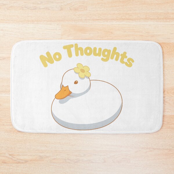 Item preview, No Thoughts Head Empty Cute Duck with Flower designed and sold by DigitalGlade.