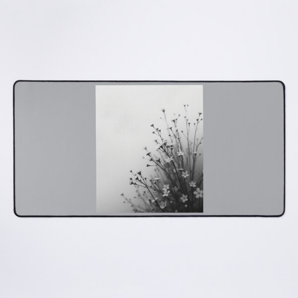 Item preview, Misty Black and White Little Flowers designed and sold by Sachie's Studio.
