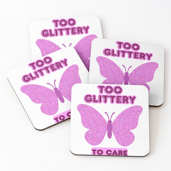 Item preview, Cute Girly Design – Too Glittery To Care designed and sold by RiaHoxStudio.