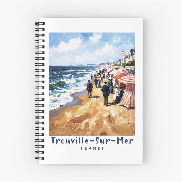 Artikelvorschau, Trouville-sur-Mer Frankreich Impressionistische Strandkunst - Küste der Normandie entworfen und verkauft von FrancophileFun.
