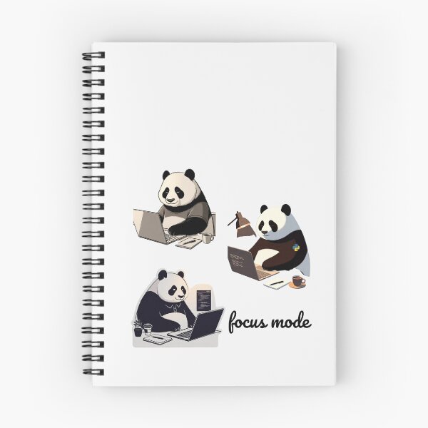 Item preview, Sticker pack Panda Programmer – Calm Coding Aesthetic, Focus Mode Developer, Quiet Debug Life Art designed and sold by NUVYStudio.