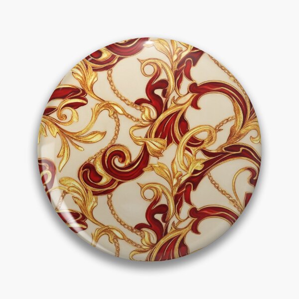 Item preview, Baroque Gold & Crimson Ornate Scroll designed and sold by prunusito.