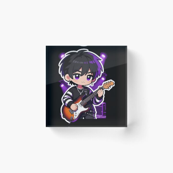 Item preview, music emo Cute Emo Guitarist Character designed and sold by Uglyandcute.