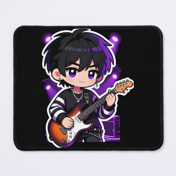 Item preview, music emo Cute Emo Guitarist Character designed and sold by Uglyandcute.