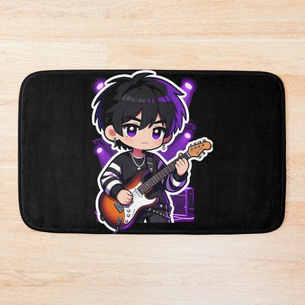 Item preview, music emo Cute Emo Guitarist Character designed and sold by Uglyandcute.