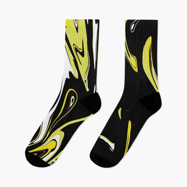 Item preview, abstract yellow with black art designed and sold by Jhonysaurus.