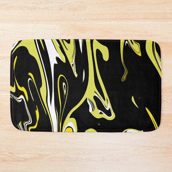 Item preview, abstract yellow with black art designed and sold by Jhonysaurus.