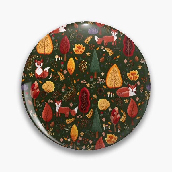 Item preview, Woodland Foxes in Autumn Forest designed and sold by Lacritsa .