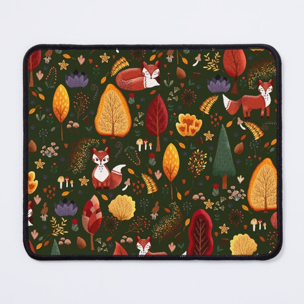 Item preview, Woodland Foxes in Autumn Forest designed and sold by Lacritsa .