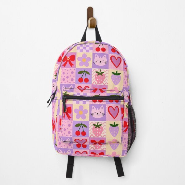 Item preview, Purple Cat Patchwork Quilt Seamless Pattern Valentine Red Bow Coquette Retro designed and sold by FRH Design ⭐⭐⭐⭐⭐.