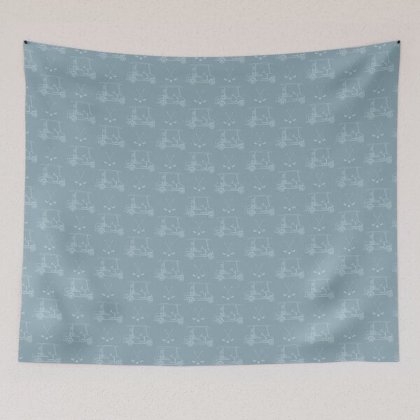 Item preview, Tonal Golf Carts & Clubs on Light Gray Azure designed and sold by KSimpson838.