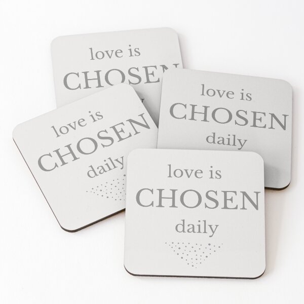 Item preview, Love Is Chosen Daily Minimalist Typography designed and sold by Minimalist Typography.