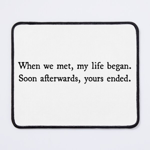 Item preview, Lemony Snicket "soon afterwards yours ended" designed and sold by ZiaMI.