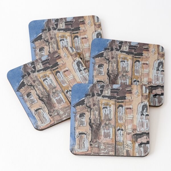 Item preview, Victorian House, Ink and Watercolor designed and sold by Kara Draws.